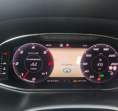 Seat Ateca cena 89999 przebieg: 70000, rok produkcji 2020 z Stęszew małe 67